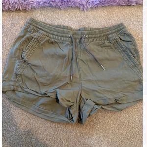 Green summer shorts